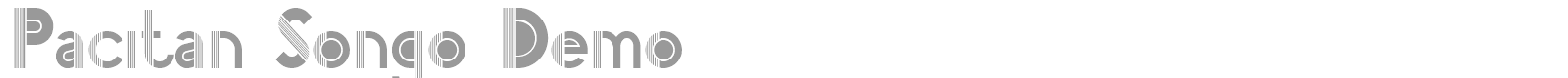 Pacitan font preview
